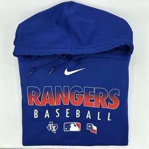Texas Rangers Nike Authentic Collection Therma Performance Pullover - Men's